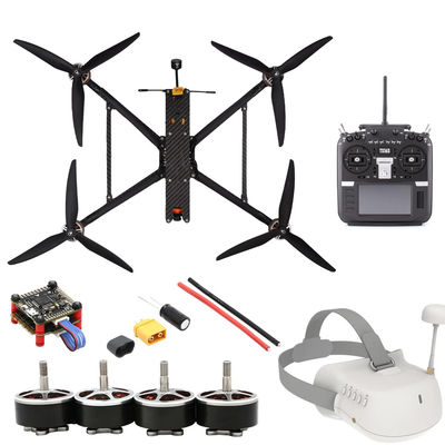 Drone de course FPV de 10 pouces avec accessoires moteur sans balai et TX16s Drones FPV à commande à distance